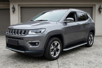 Jeep Compass 2016- Marchepieds Latéraux Tayga Grey (2 pcs, Aluminium) photo 1