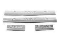 Ford Focus II 2005-2008 Seuils de porte inox (OmsaLine, 4 pcs) photo 6