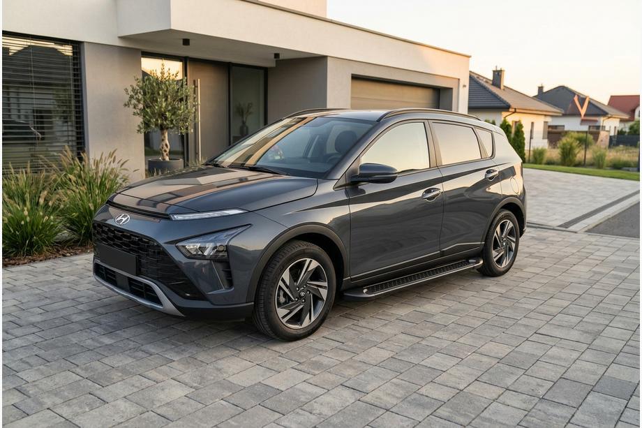 Hyundai Bayon 2021- Marchepieds Latéraux Allmond Black (2 pcs, Aluminium) Image