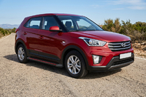 Hyundai Creta 2014-2020 Marchepieds Latéraux Maya Red (2 pcs, Aluminium) photo 1
