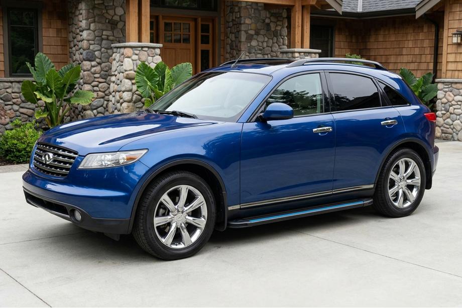 Infiniti FX 2003-2008 Marchepieds Latéraux Maya Blue (2 pcs, Aluminium) Image