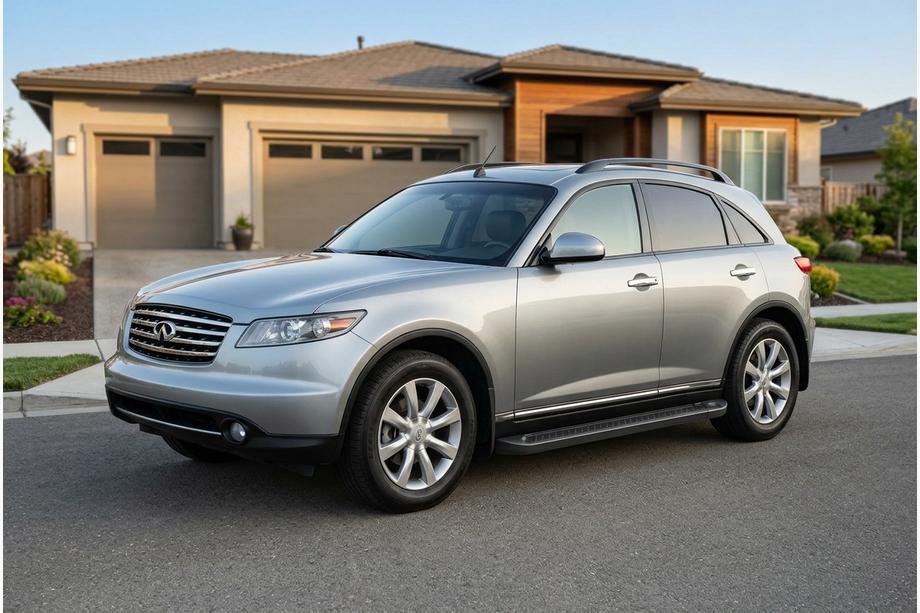 Infiniti FX 2003-2008 Marchepieds Latéraux Allmond Black (2 pcs, Aluminium) Photo 1