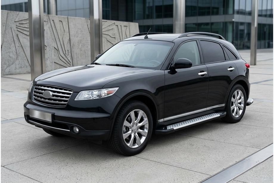 Infiniti FX 2003-2008 Marchepieds latéraux Allmond Grey (2 pcs, aluminium) Image