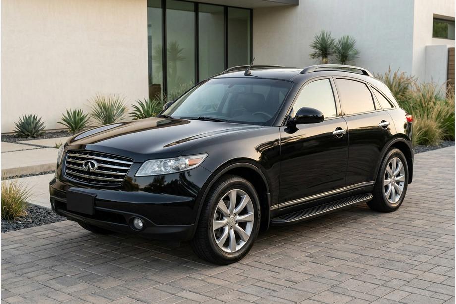 Infiniti FX 2003-2008 Marchepieds Latéraux Tayga Black (2 pcs, Aluminium) Image