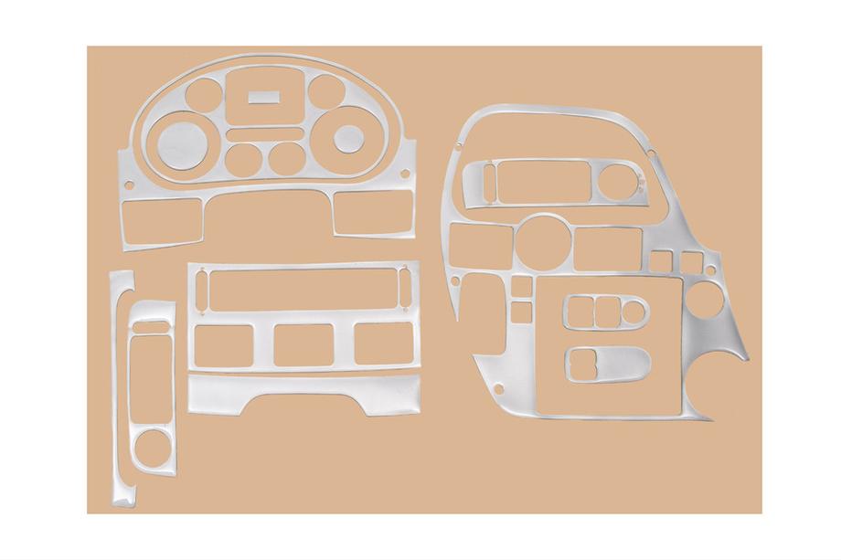 DAF XF105 2005-2013 Habillages de tableau de bord (aspect aluminium) Image