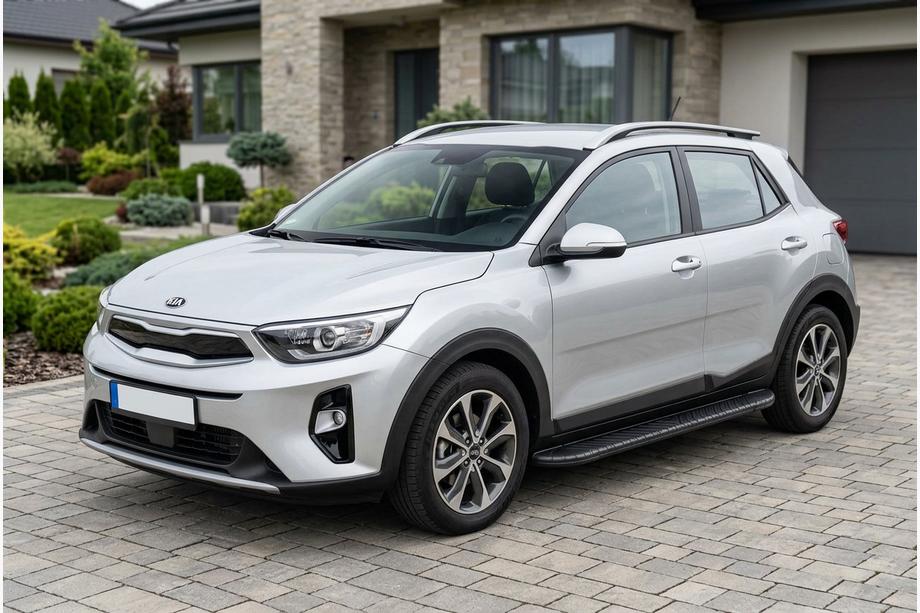 Kia Stonic 2017- Marchepieds Latéraux Bosphorus Black (2 pcs, Aluminium) Image