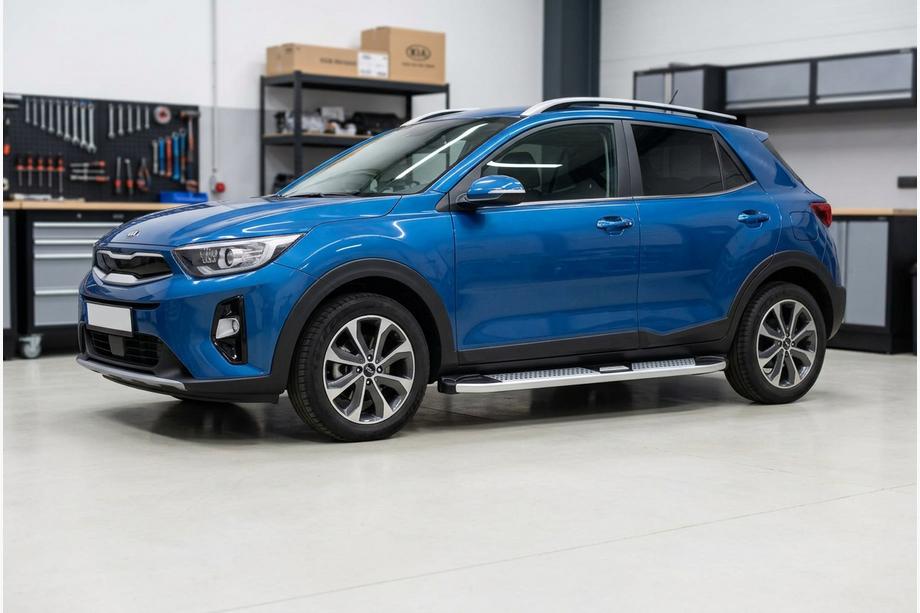 Kia Stonic 2017- Marchepieds Latéraux Mevsim Grey (2 pcs, Aluminium) Image
