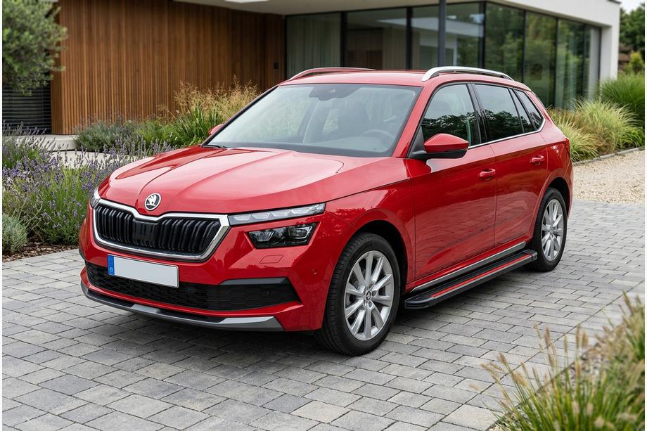 Skoda Kamiq 2019- Marchepieds Latéraux Maya Red (2 pcs, Aluminium) Image