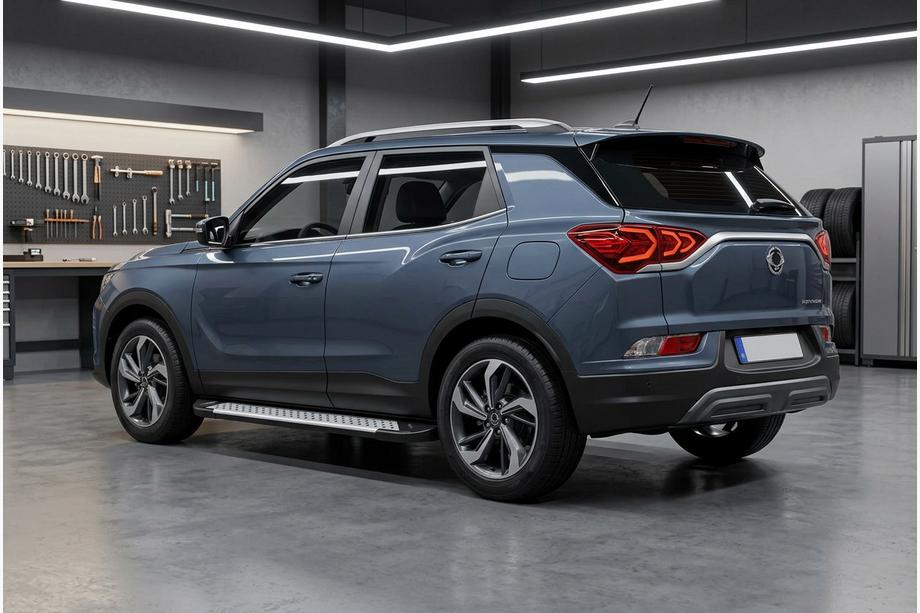 SsangYong Korando 2019- Marchepieds latéraux Allmond Grey (2 pcs, aluminium) Image