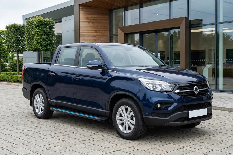 SsangYong Musso II 2018– Marchepieds Latéraux Maya Blue (2 pcs, Aluminium) Image