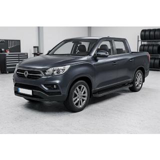 Marchepieds Latéraux Allmond Black (2 pcs, Aluminium) SsangYong Musso ІІ 2018- photo 1