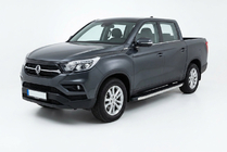 SsangYong Musso II 2018– Marchepieds Latéraux BlackLine (2 pcs, Aluminium) photo 1