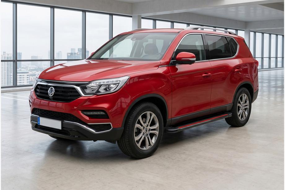 SsangYong Rexton II 2017- Marchepieds Latéraux Maya Red (2 pcs, Aluminium) Image