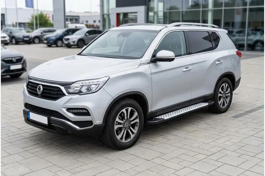 SsangYong Rexton II 2017- Marchepieds latéraux Allmond Grey (2 pcs, aluminium) Image