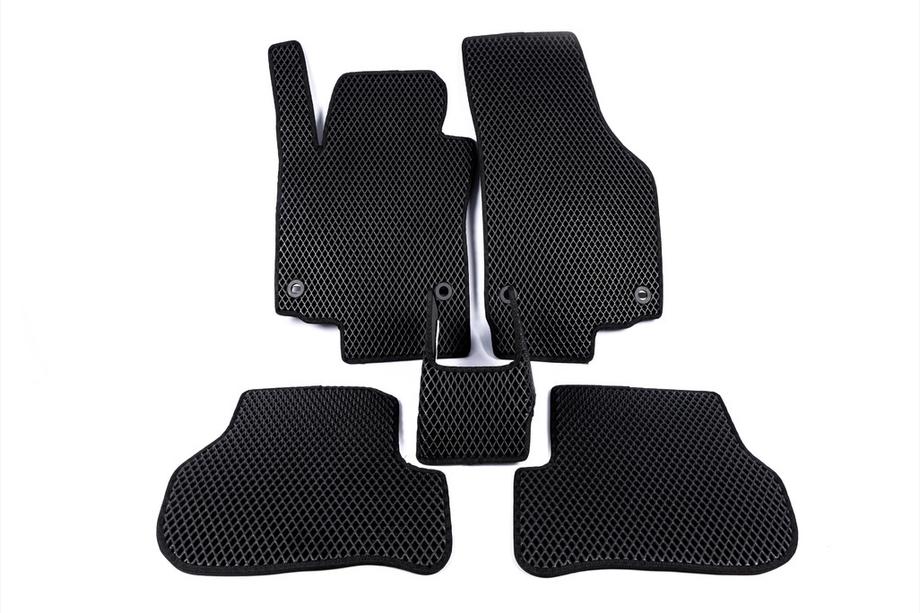 Volkswagen Golf 6 2008-2014 Tapis de sol EVA (noirs) Photo 14