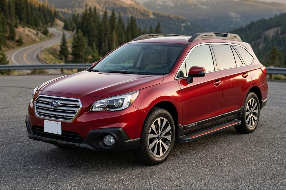 Subaru Outback 2014-2019 Marchepieds Latéraux Maya Red (2 pcs, Aluminium) Image