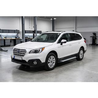 Marchepieds latéraux Allmond Grey (2 pcs, aluminium) Subaru Outback 2014-2019 photo 1