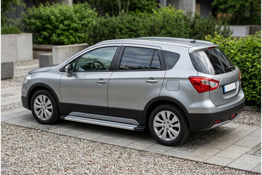Suzuki SX4 S-Cross 2013-2016 Marchepieds Latéraux Maya V2 (2 pcs, Aluminium) Image