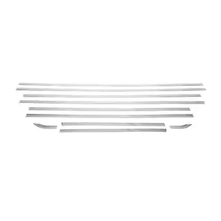 Moulures inférieures de vitre empattement long (10 pcs, inox) photo 2