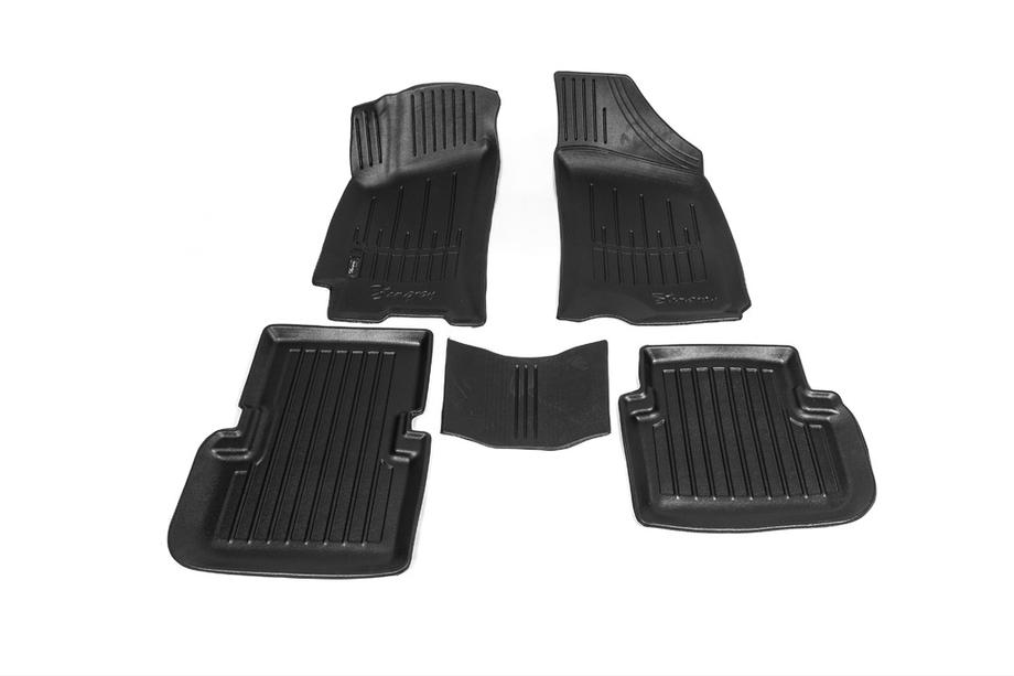 Daewoo Lanos 1998-2017 Tapis de sol en caoutchouc Stingray 3D (5 pcs, polyuréthane) Image