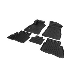 Tapis de sol en caoutchouc Stingray 3D (5 pcs, polyuréthane) Fiat Doblo II 2010-2022 photo 2