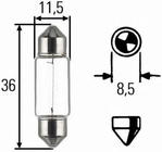 Ampoule Témoin Narva 17125 C5W 12V 5W SV8.5 11x35 photo 2