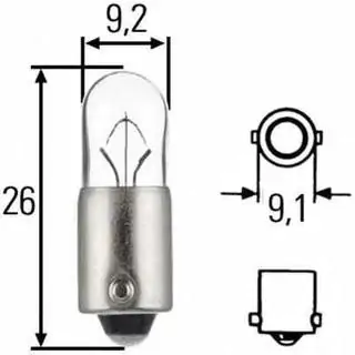 Ampoule Témoin Narva 17141 T4W 24V 4W BA9 photo 2