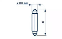 Ampoule Témoin Narva 17314 C10W 12V 10W SV8,5 photo 2