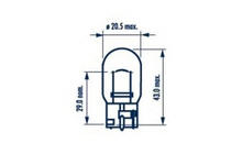 Ampoule de signalisation Narva 17632 W21W 12V 21W W3x16d photo 3