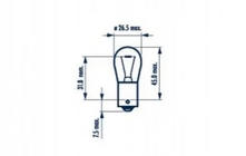 Ampoule de signalisation Narva 17635 P21W 12V BA15S photo 2