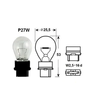 Ampoule de Signalisation Narva 17941 P27W 12V 27W W2,5x16d photo 2