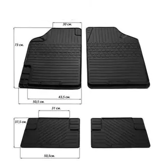 Tapis de sol universels en caoutchouc (4 pcs, Stingray Premium)