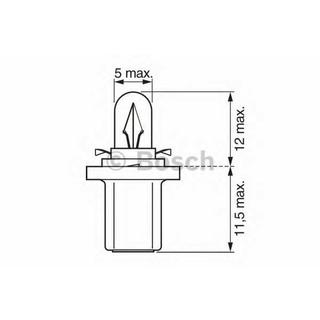 Ampoule Témoin Osram 2741MF 1,2W 24V B8,5d 5X10FS photo 2