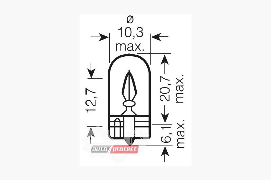 Ampoule Témoin Osram 2821 W3W 12V W2.1X9.5D Photo 2