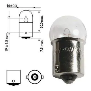 Ampoule de Signalisation Osram 5008 R10W 12V BA15s photo 2