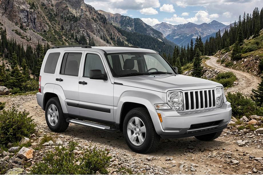Jeep Cherokee/Liberty 2007-2013 Marchepieds Latéraux Line (2 pcs, Aluminium) Image