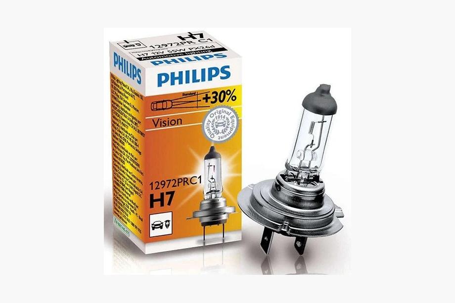 Ampoule de phare Philips H7 55W 12972PR Premium +30% Image