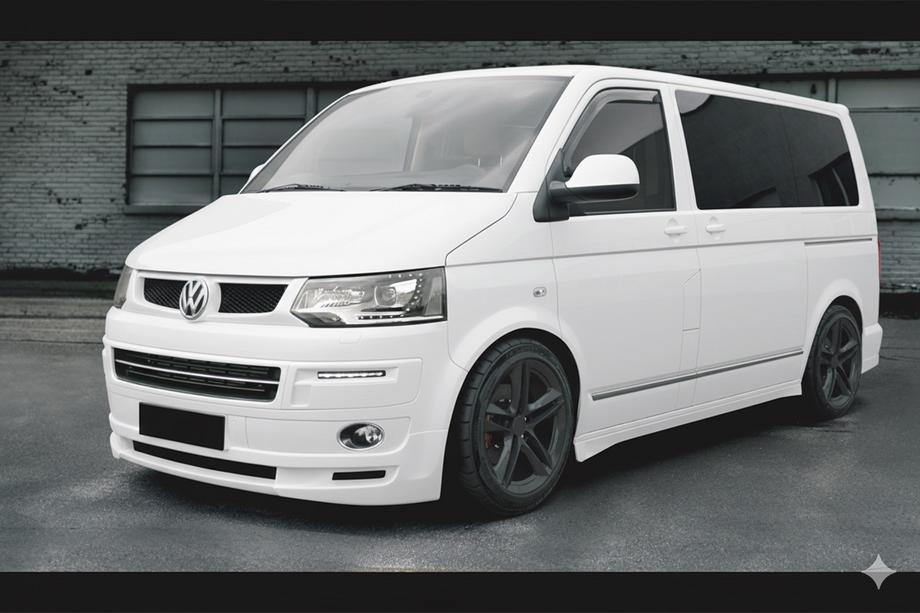 Volkswagen T5 2010-2015 Lame de pare-chocs avant ABT Original (apprêtée pour peinture) Image