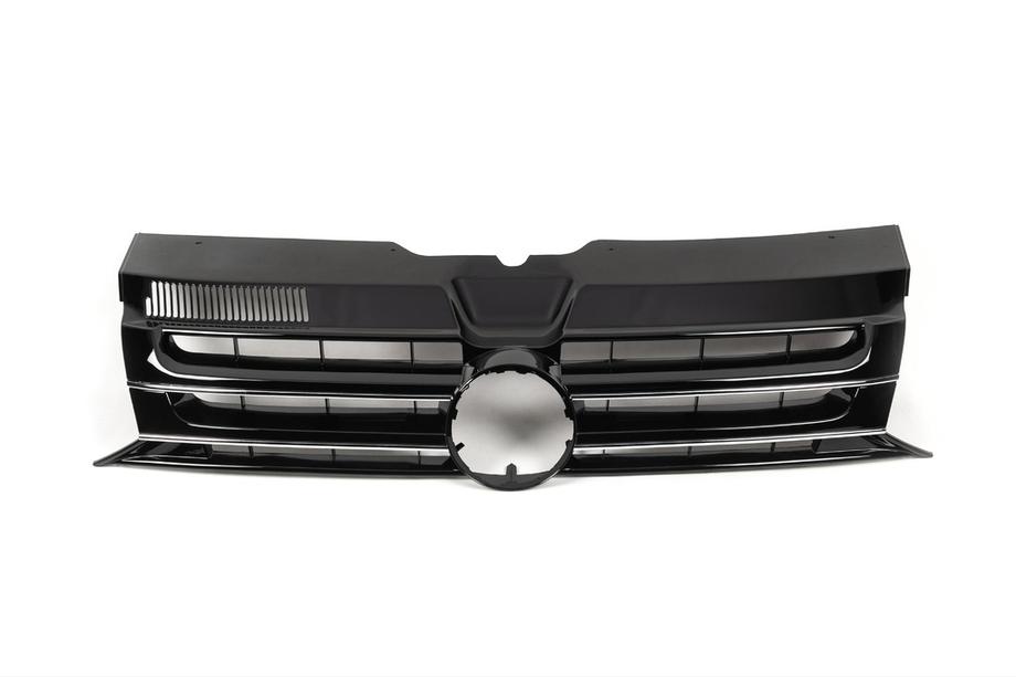 Volkswagen T5 2010-2015 Calandre Avant Noir Brillant (pour Emblème) Image