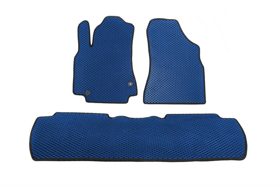 Citroen Berlingo 2008-2018 Tapis de sol EVA (Bleus) Avant + arrière (3 pièces) Photo 5