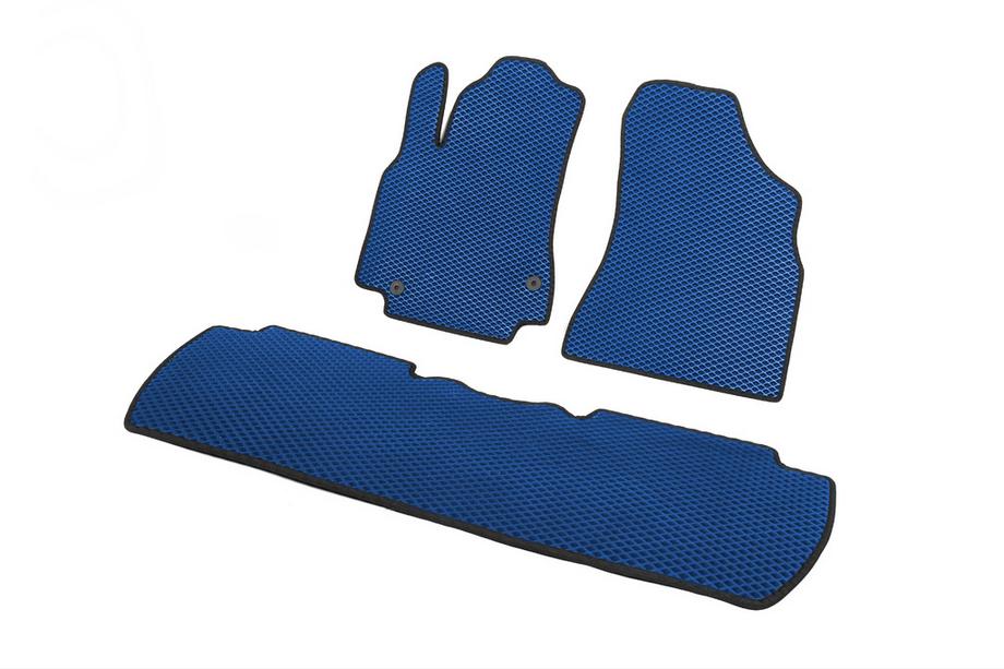 Citroen Berlingo 2008-2018 Tapis de sol EVA (Bleus) Avant + arrière (3 pièces) Photo 6