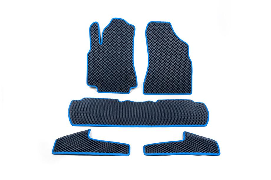 Citroen Berlingo 2008-2018 Tapis de sol EVA (Bleus) Avant + arrière (3 pièces) Photo 3