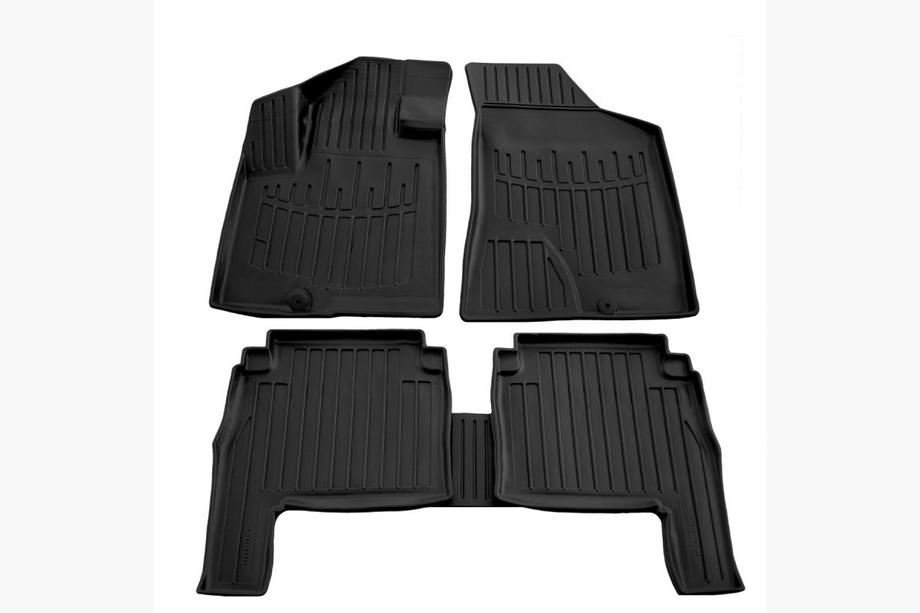 Hyundai Santa Fe 2 2006-2012 Tapis de sol caoutchouc Stingray 3D 2006-2010 (5 pcs, polyuréthane) Image