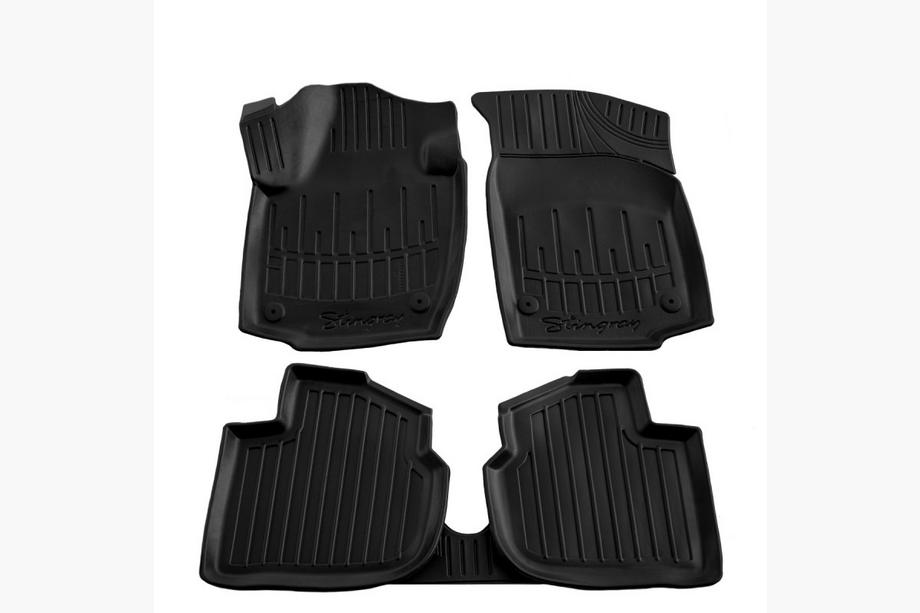 Skoda Rapid 2012-2019 Tapis de sol en caoutchouc Stingray 3D (5 pcs, polyuréthane) Image