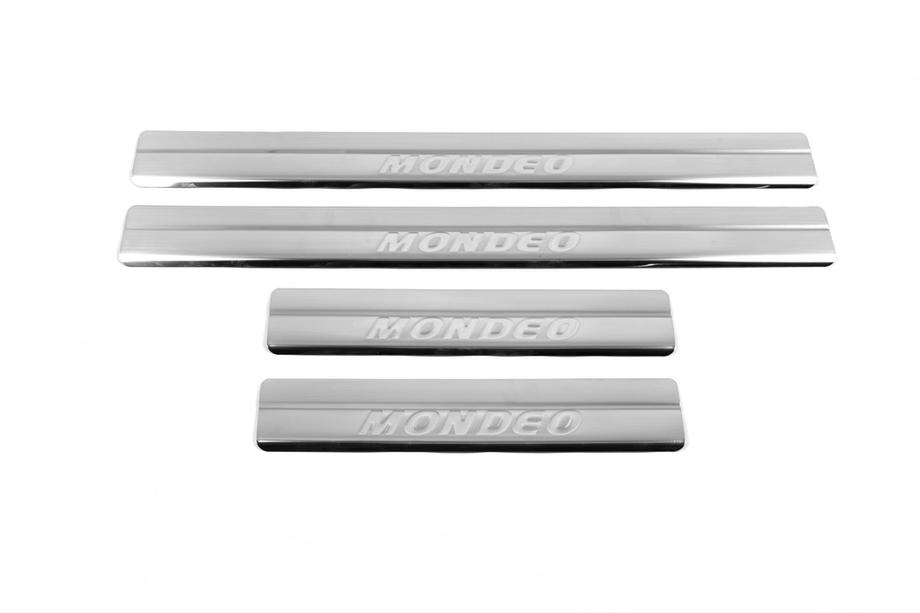 Ford Mondeo 2000-2007 Seuils de porte OmsaLine (4 pcs, inox) Image