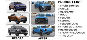 Ford Ranger 2011–2022 Kit Carrosserie (Design F150 Raptor 2015-2020) photo 2