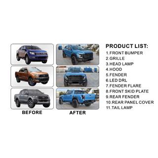 Kit Carrosserie (Design F150 Raptor 2015-2020) Ford Ranger 2011–2022 photo 2