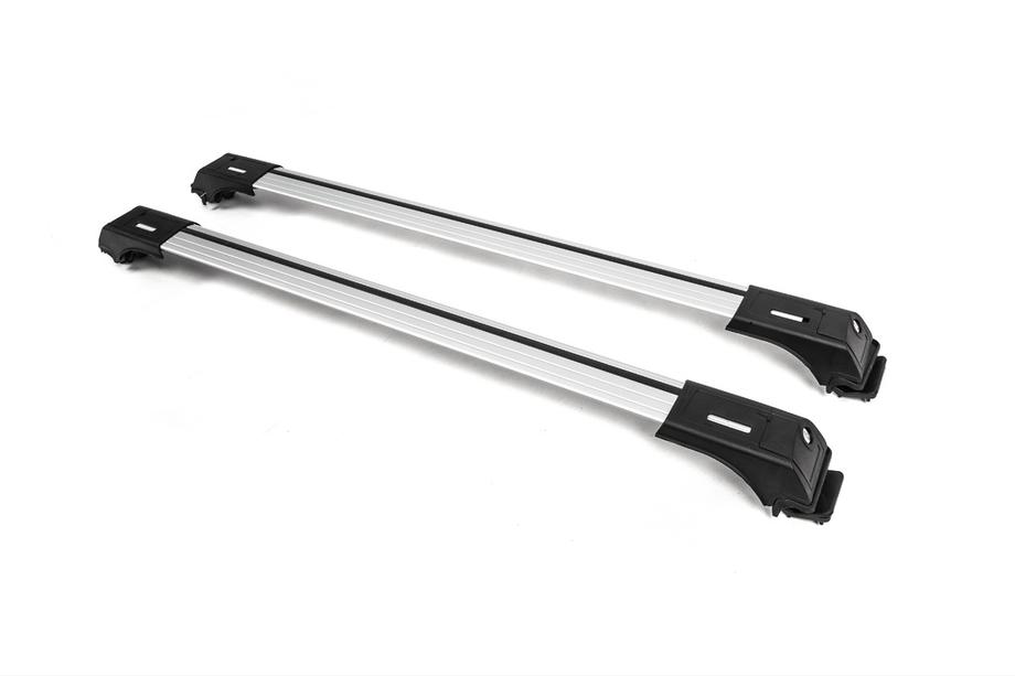 Barres de toit pour barres longitudinales standards verrouillables Skybar V1 (2 pcs) jusqu'à 140cm, gris Photo 5