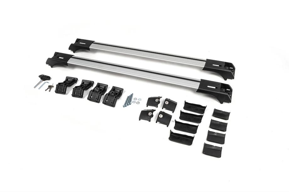 Barres de toit pour barres longitudinales standards verrouillables Skybar V1 (2 pcs) jusqu'à 140cm, gris Photo 12
