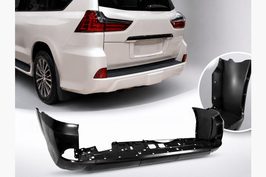 Lexus LX570/450d 2008-2022 Pare-chocs arrière (2015-2023, apprêté pour peinture) Image